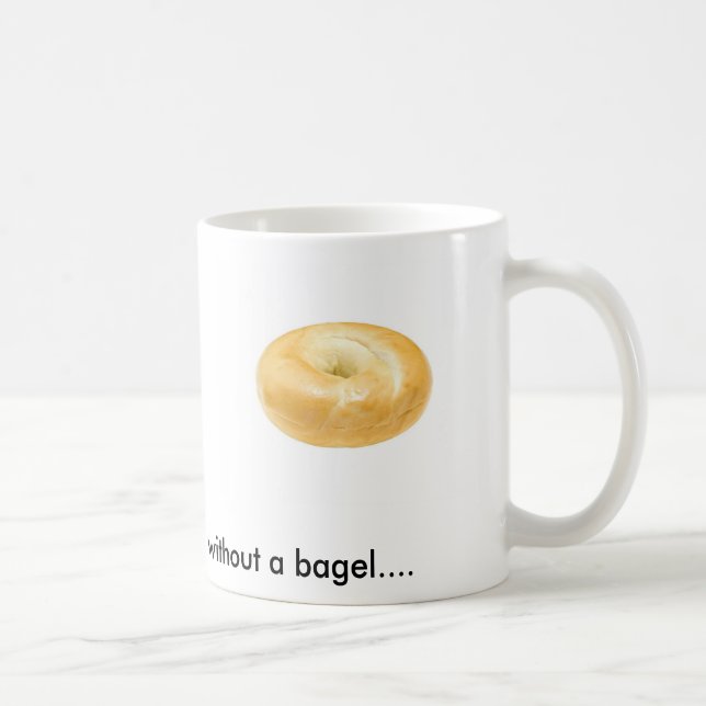 Bagel på en kaffemugg (Höger)