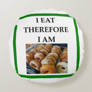 bagel rund kudde