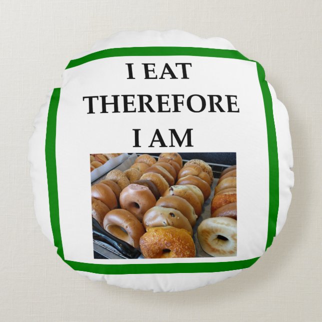 bagel rund kudde (Framsidan)