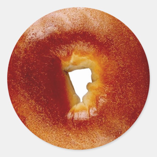 Bagel Runt Klistermärke (Framsida)