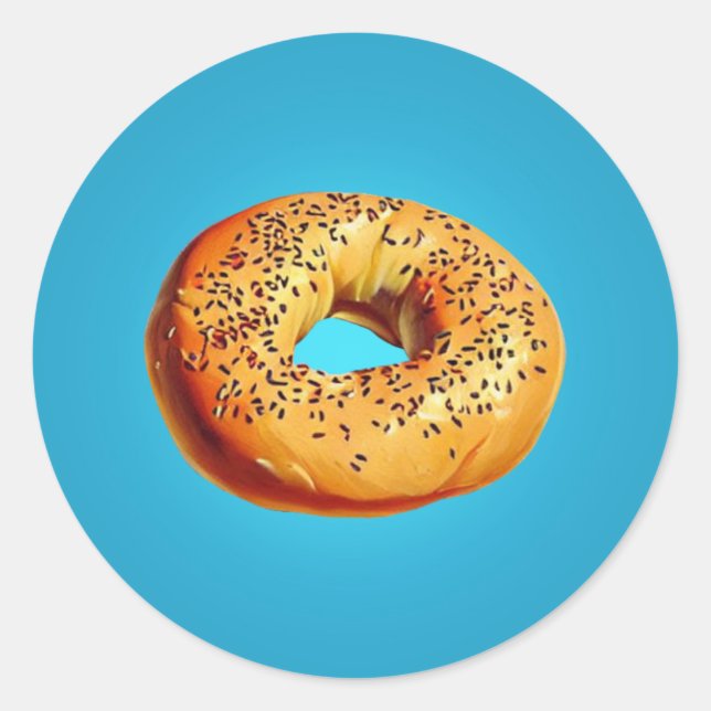 Bagel Runt Klistermärke (Framsida)