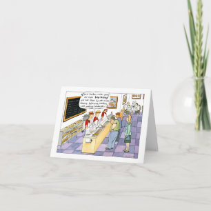 Bagel Shop Funny Gross Tecknad Thinking of Ewww Kort