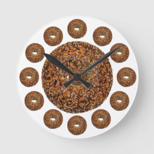 Bagel Time Allt Bagel Rund Klocka