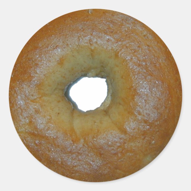 Bagelklistermärken Runt Klistermärke (Framsida)