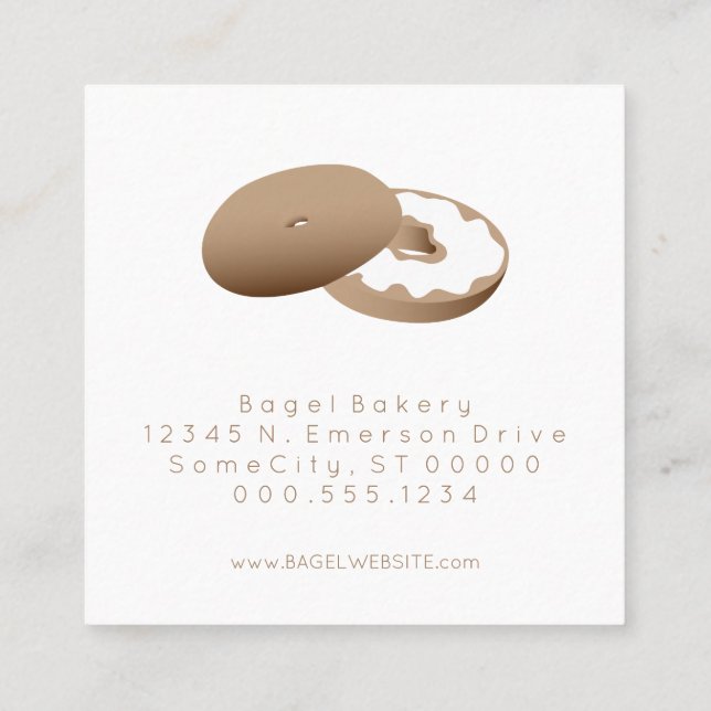 bagellojalitetfrimärke lojalitetskort (Baksida)