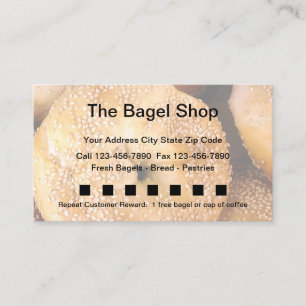 Bageln shoppar och bagerit lojalitetskort