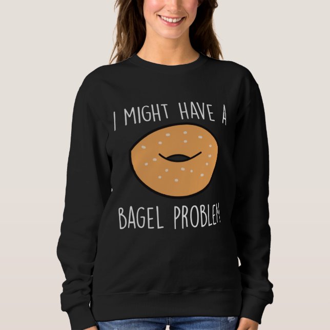 Bagelproblem säger Bagels Rolig Bagel Älskare Baki T Shirt (Framsida)