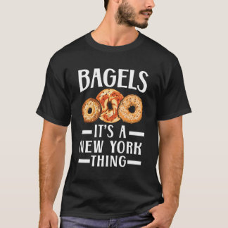 Bagels Det är en New York Sak Food Jewish Bagel T Shirt