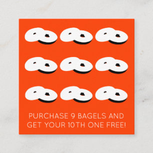 bagels lojalitet frimärke färg anpassade