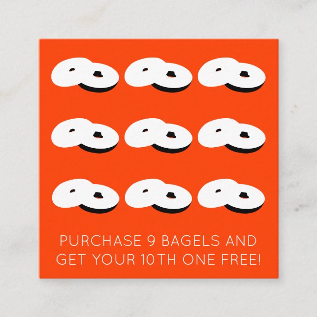 bagels lojalitet mot anpassadet frimärke färg (Framsida)