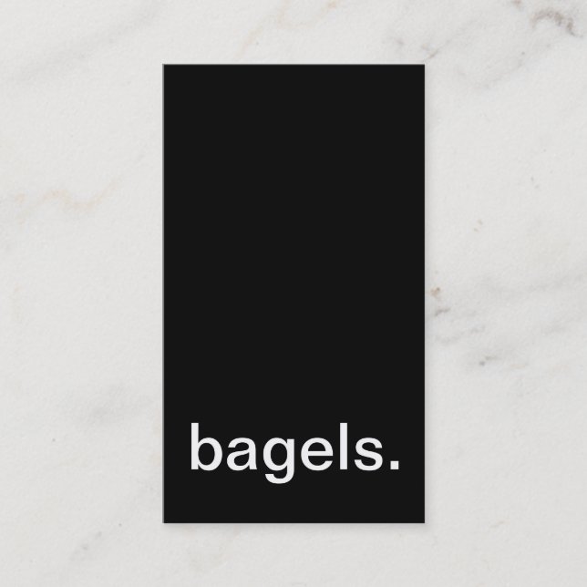 bagels slagit kort (Framsida)