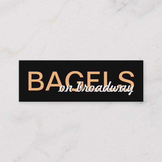 bagels slagit kort (Framsida)