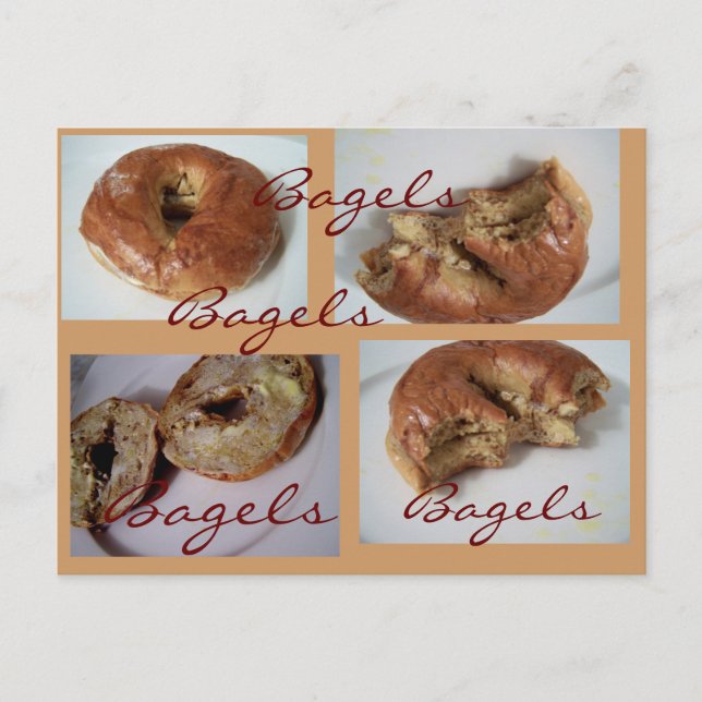 Bagels YUM Vykort (Framsida)