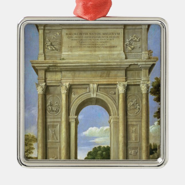 Bågen av triumfen julgransprydnad metall (Framsidan)