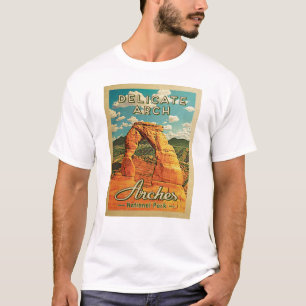 Bågenationalpark - delikat båge för vintage t shirt