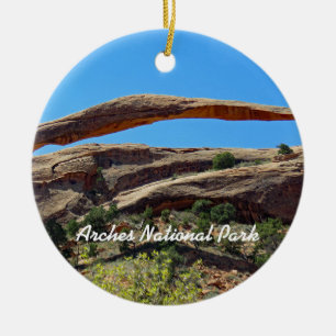 Bågenationalparkprydnad Julgransprydnad Keramik