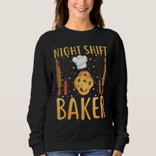 Bager Brödmakare Nattarbetande bagare T Shirt