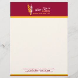 Bagerbakare, rödaktig gult brevhuvud