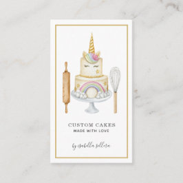 Bagerbakerikonst, kaka och bakverk visitkort
