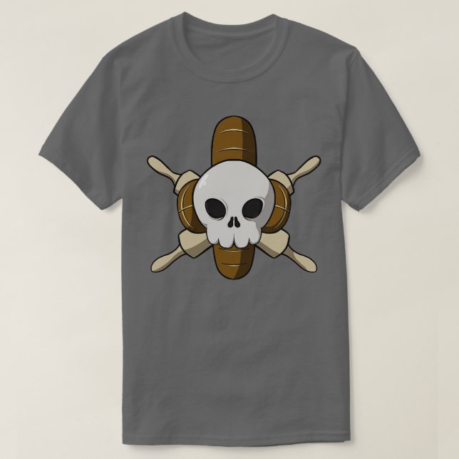 Bagerbesättning Jolly pirat flagga ingen bildtext T Shirt (Design framsida)