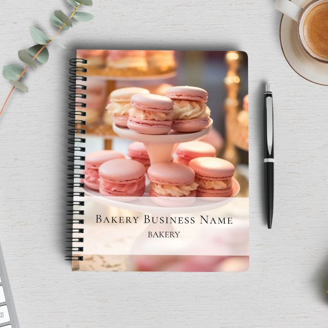 Bageri Anpassad Foto Sociala Medier QR-kod Anteckningsbok (Bakery Custom Photo Social Media QR Code Notebook)