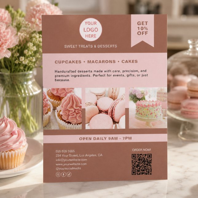 Bageri Anpassad Logotyp Flyer (Bakery Custom Logo Flyer)