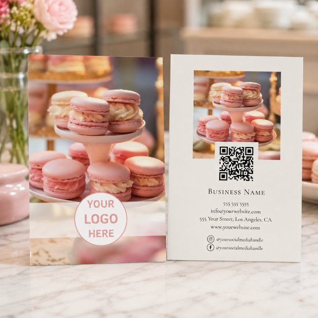 Bageri Anpassad Logotyp Foto QR-kod Kampanj Flygblad (Bakery Custom Logo Photo QR Code Promotional Flyer)