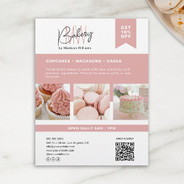 Bageri Anpassad Monogram Logotyp Flyer