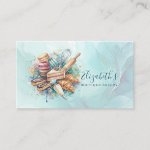Bageri Butik Konditor Efterrätter Godis Tårta Baga Visitkort