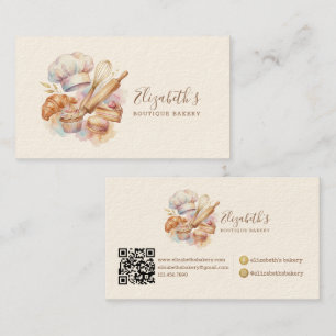 Bageri Butik Konditor Efterrätter Godis Tårta Baga Visitkort