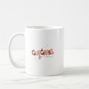 Bageri Cupcake Hand Lettering Företag Kaffemugg
