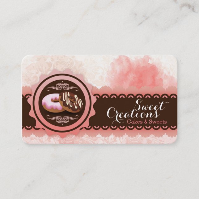 Bageri Donuts Sweet Business Visitkort (Framsida)