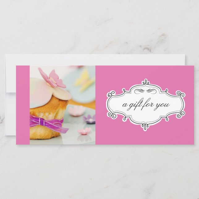 Bageri- eller cuptårta Business Gift-certifikat (Framsida)