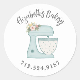 Bageri för koksblandare runt klistermärke