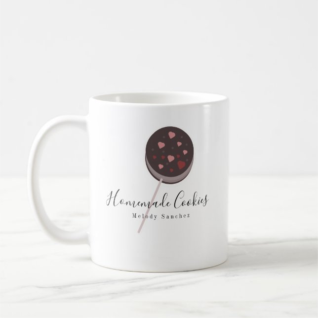 Bageri Hemlagade Kakor Biskvier Tecknad Visp Kaffemugg (Vänster)