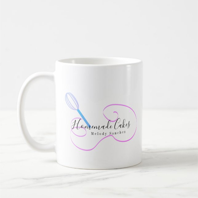 Bageri Hemlagade Kakor Biskvier Utsedd Visp Rosa Kaffemugg (Vänster)