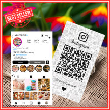 Bageri Instagram Chef Vit Bakverk Catering QR-kod