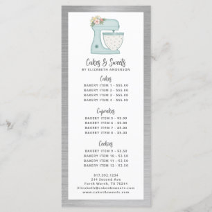 Bageri Konditor Efterrätter Meny