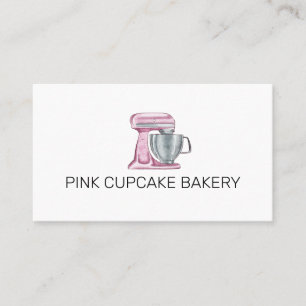 Bageri konditorivaror Cupcake Rosa Mixer Visitkort