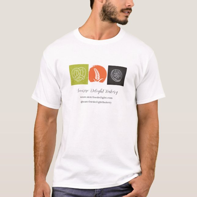 Bageri Pretzel Vete Munk T-Shirt för kockar (Framsida)