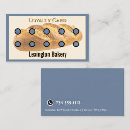 Bageri Punch Card | Bakverk Lojalitetskort Bröd Bl Visitkort