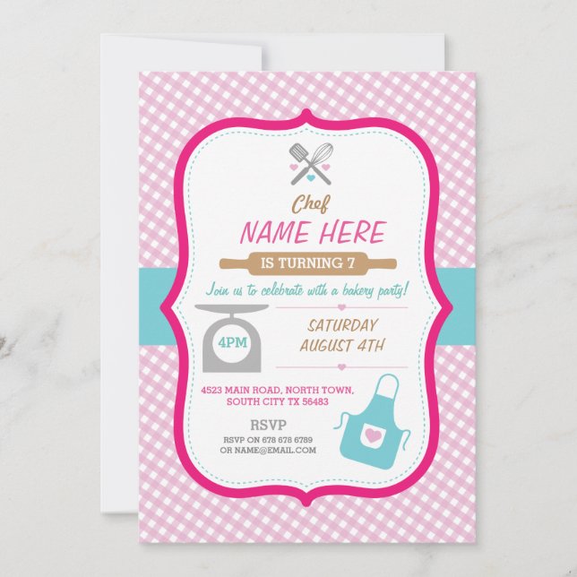 Bageri som bakar någon inbjudan för (Framsida)