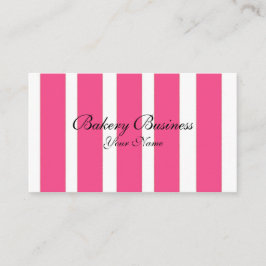 Bageriaffärsrosan görar randig anpassadekort visitkort