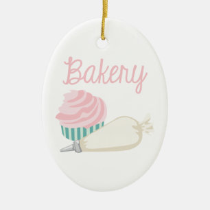 Bagerimuffin Julgransprydnad Keramik
