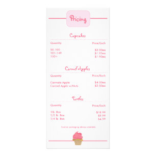 Bagerimuffin Rackcard Reklamkort