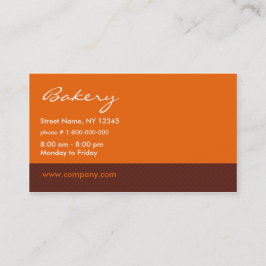 Bagerivisitkort Visitkort