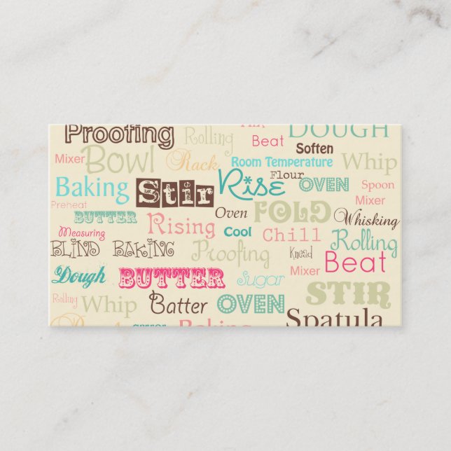 Bagerivisitkort Visitkort (Framsida)