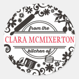 Bagermatlagningsgäss från köket runt klistermärke