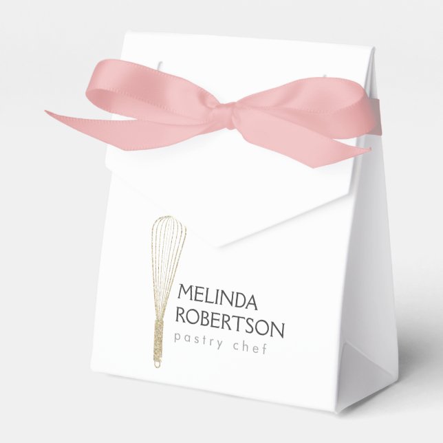 Bagerskefack för guld Glitter i Tält, favoritruta Presentaskar (Framsidan Sidan)