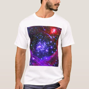 Bågestjärnan samla i en klunga djup insida navet t-shirt